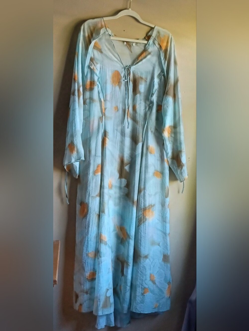 H&M voluminous dress in green L